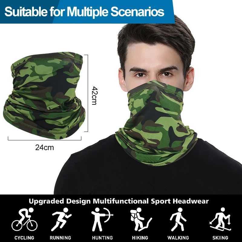 1PCS Cycling Face Mask Headscarf Scarf Neck Breathable Multifunctional UV Protection Outdoor Fishing Hiking Bandana Head BandXJ241122