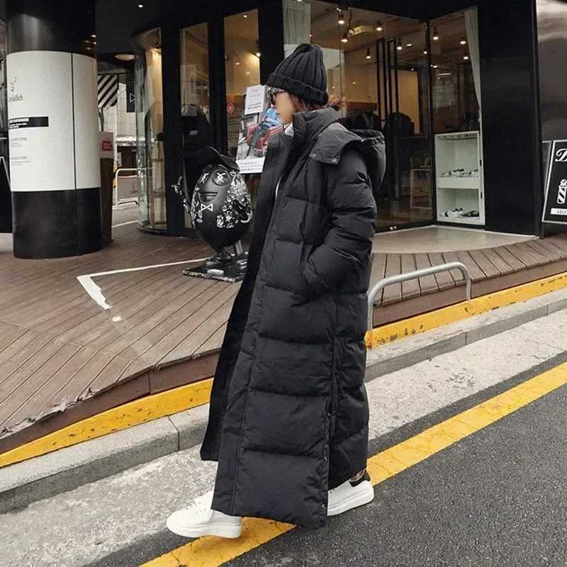 Long sleeved cotton jacket for women 2023 new Korean Over The Kn fashion park winter women thick black down cotton jacket W241122