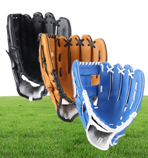 Outdoor Sports Three colors Baseball Glove Softball Practice Equipment Size 105115125 Left Hand for Adult Man Woman Train Q01
