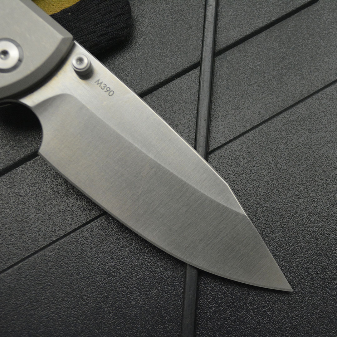 High End Folding Knife M390 Satin Blade TC4 Titanium Alloy Handle Ball Bearing EDC Pocket Knives Outdoor Tools