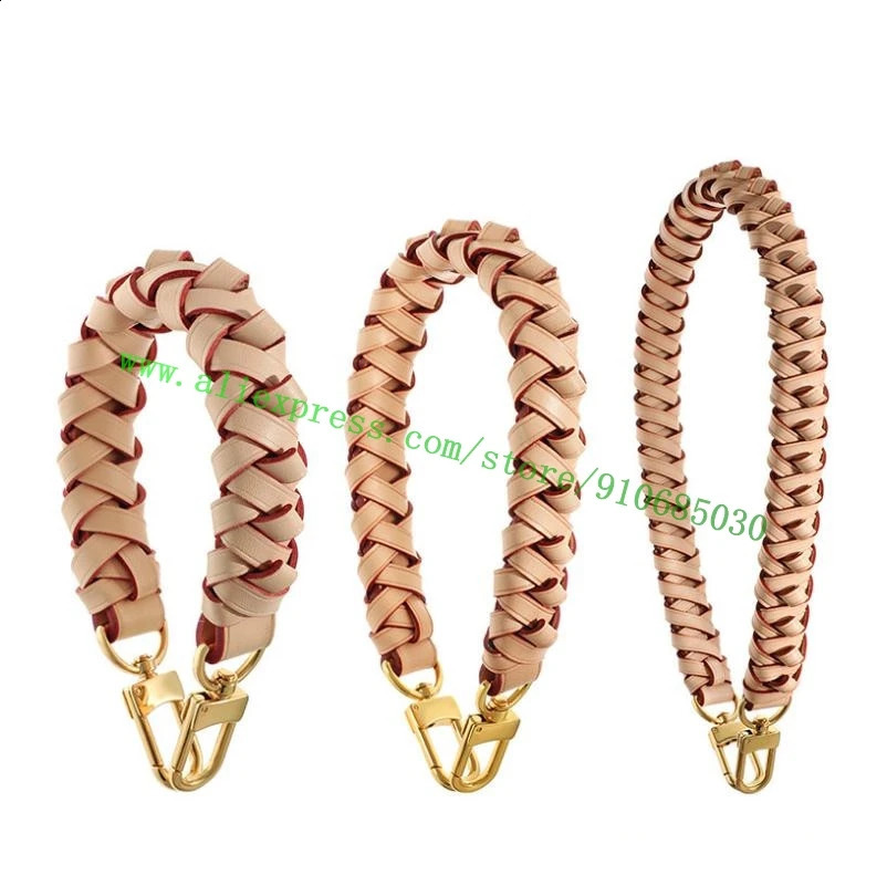 Top of the line genuine Vachetta woven bag strap suitable for ers womens handbags Ne0n0e bucket wallet twisted handle size 3 241121