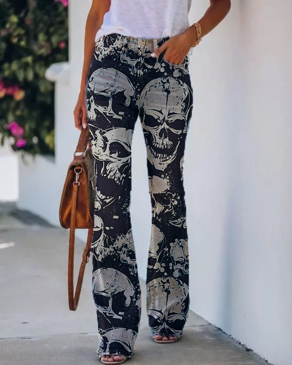 Designer imitates jeans, plus size women's casual pants, thin jeans for women