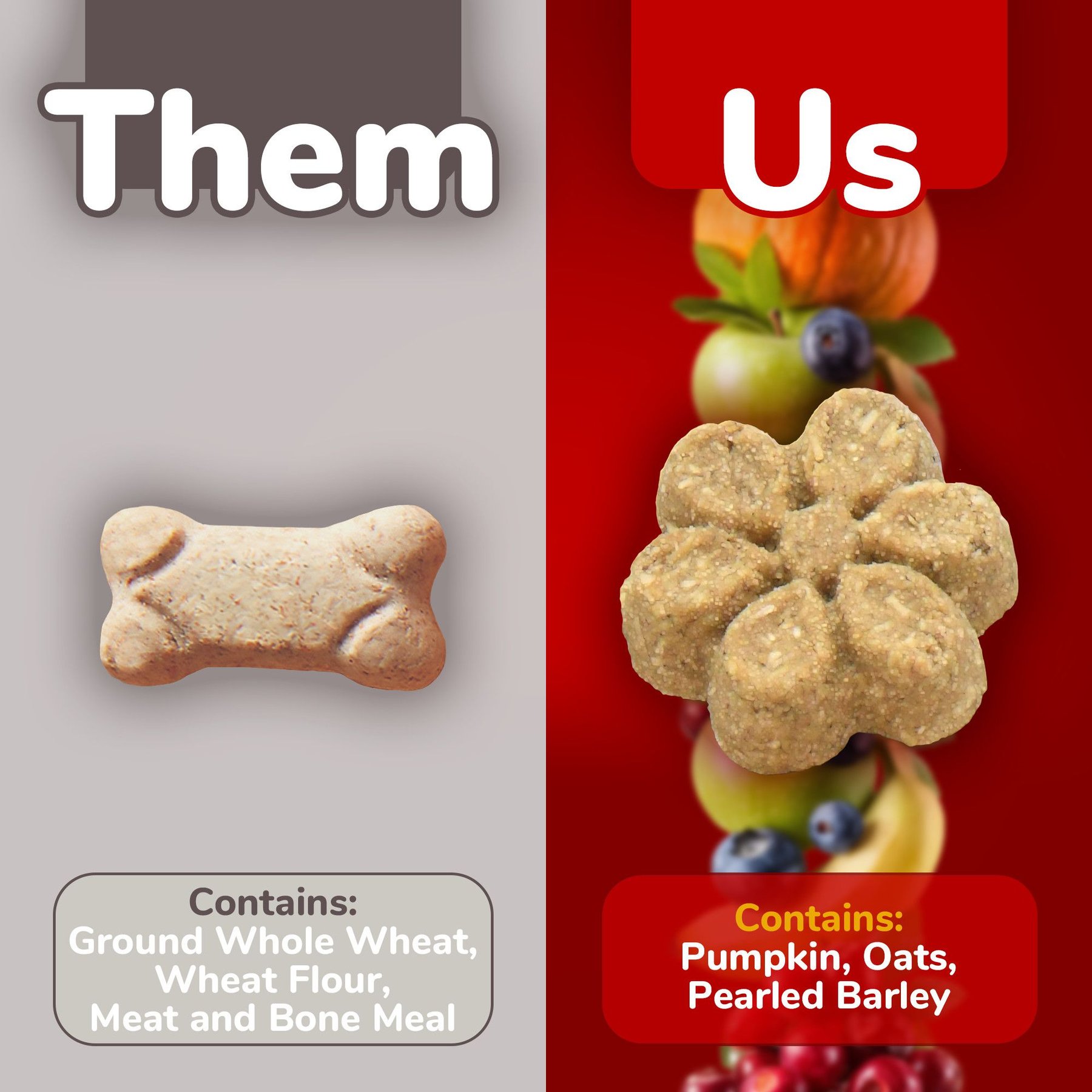 Fruitables Crispy Bacon & Apple Flavor Dog Treats