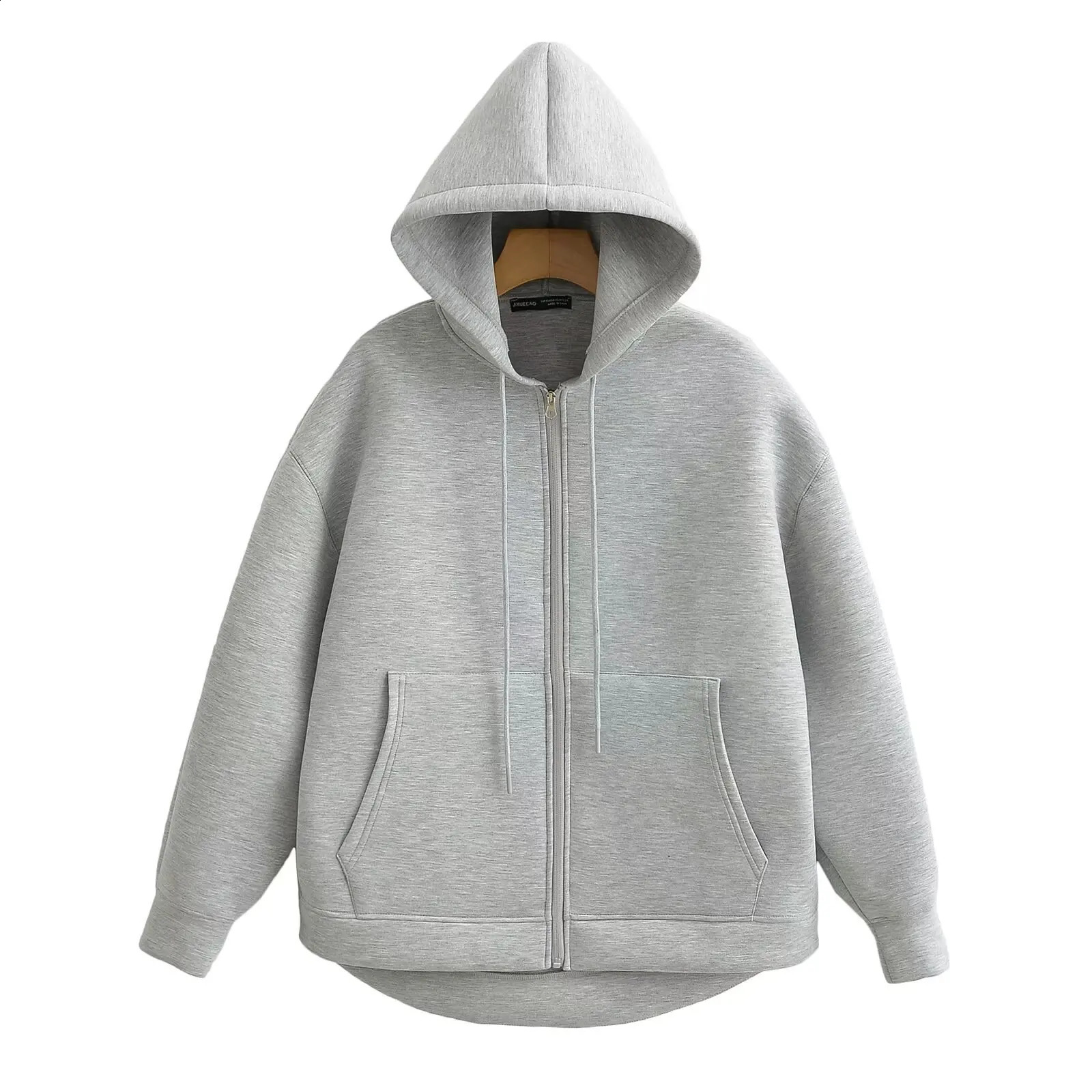 MUJER Zip up Hoodie Autumn Hooded Sweatshirt Woman Long Sleeve Oversized Womens Sweatshirts Hoodie Jackets 251022