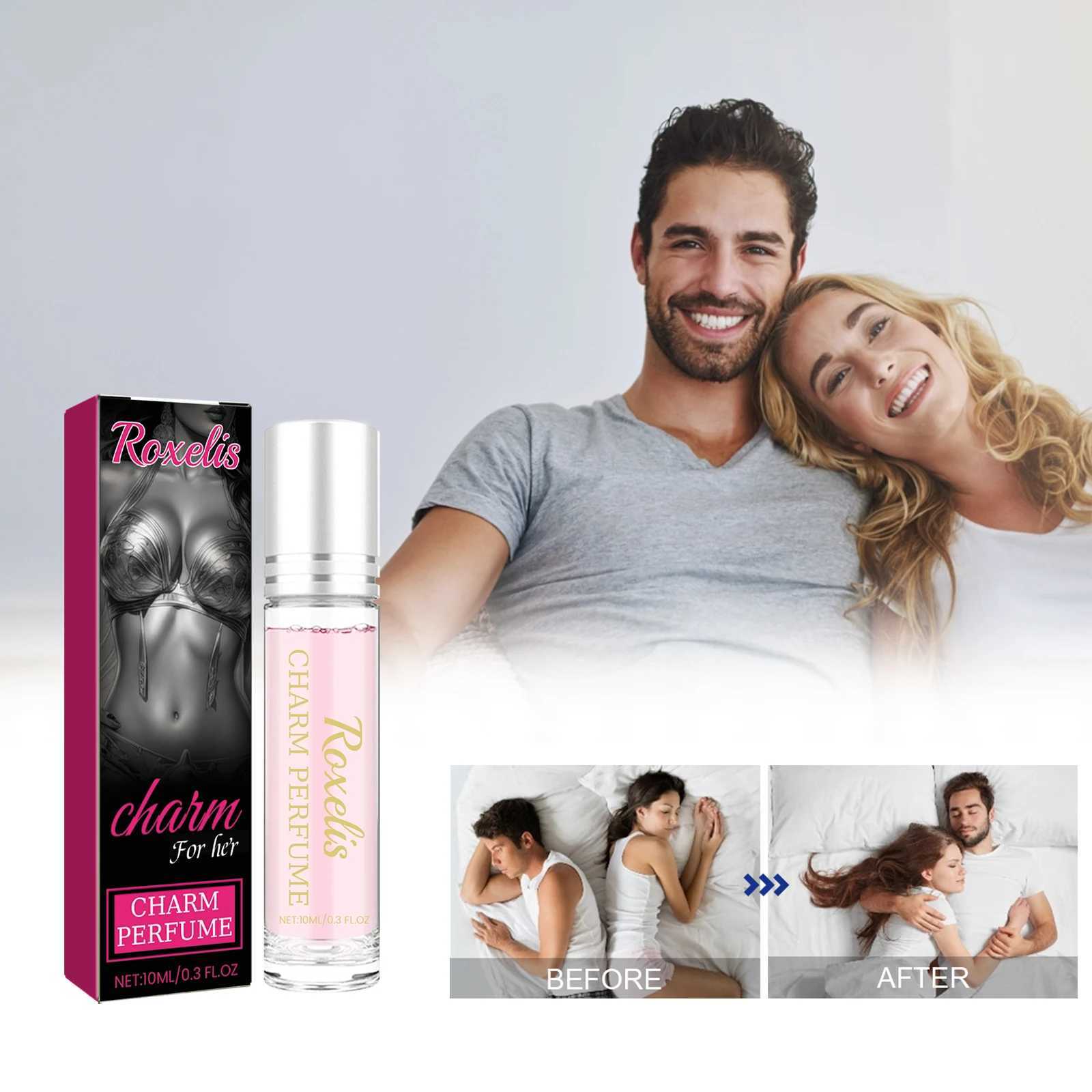 Roxelis pheromone ball bearing perfume womens portable perfume wrist neck leg couple body perfume W241122