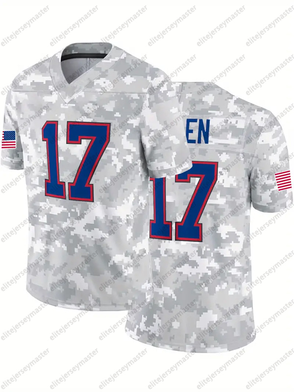 17 Allen 2024 Camo Salute To Service Pullover Football Jersey individuation Custom Any Name Number Football Jerseys For Men Women Youth 111