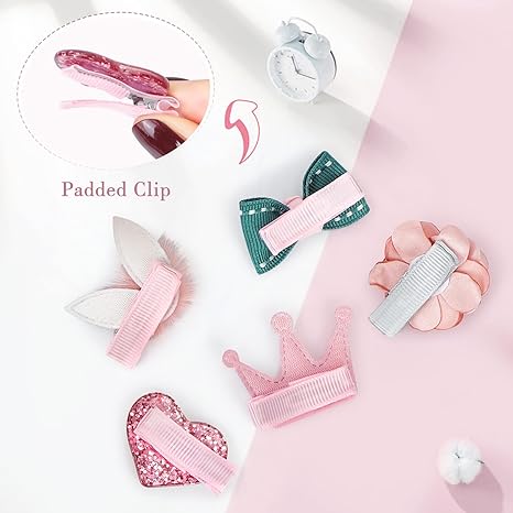 WWW Small Clips 5 Pcs Dog Bows Girls Puppies Barrettes Cute Bow Crown Hairpin Head Flower Pins Cat Puppy Party Birthday Grooming Hair Accessories