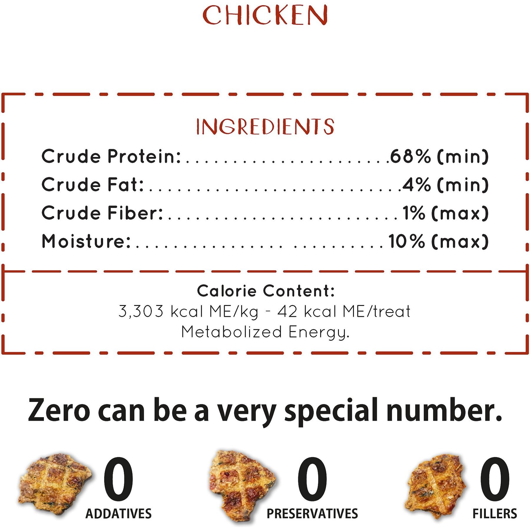 Sabrini's Royal Treats Chicken Dog Treats, 3-oz pouch