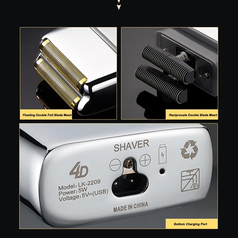 Pro Fx02 Cordless Metal Hair Salon Mens Shaver Electric Shaver Fading Shaver Rechargeable Shaver 241206