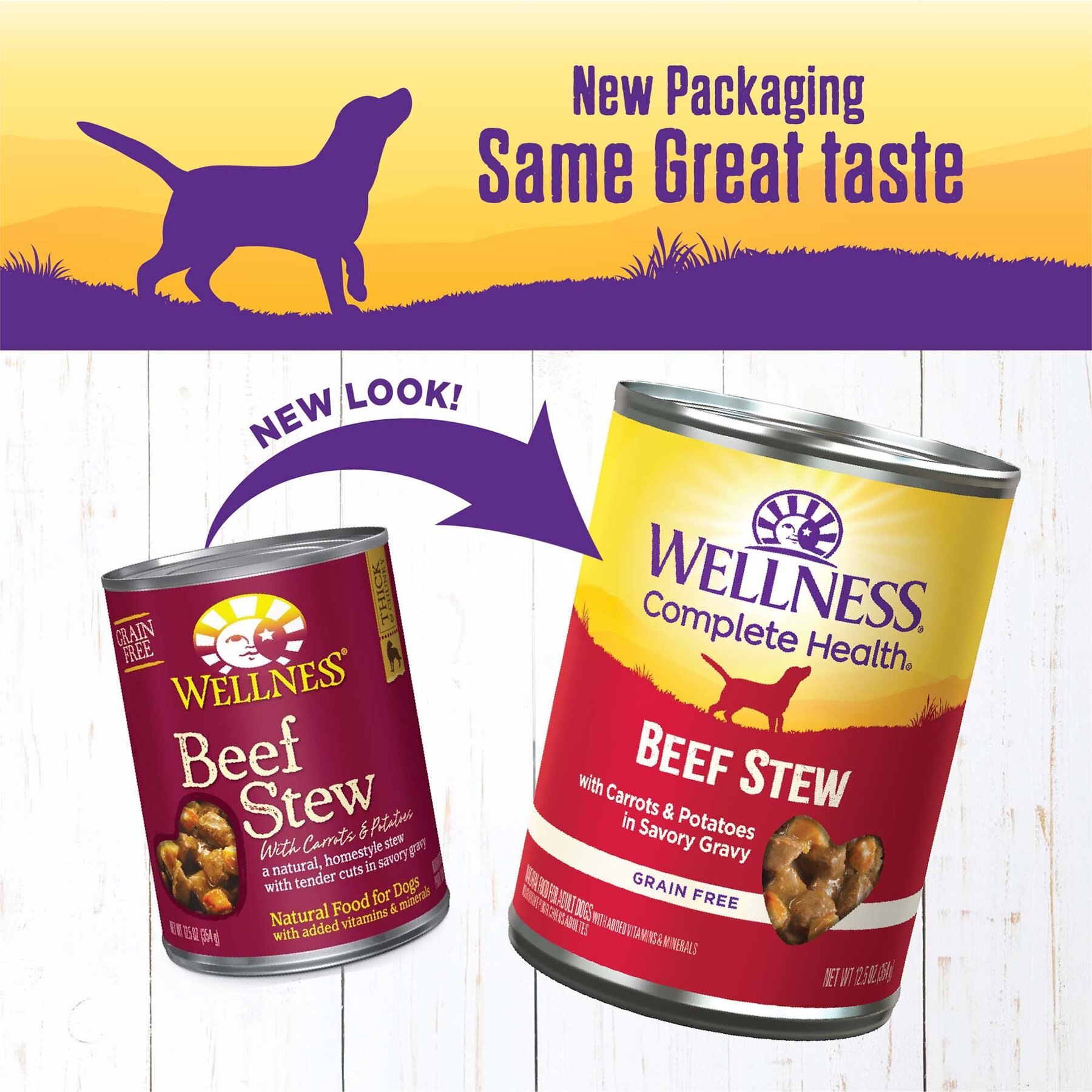 Wellness Beef Stew with Carrots & Potatoes Grain-Free Canned Dog Food