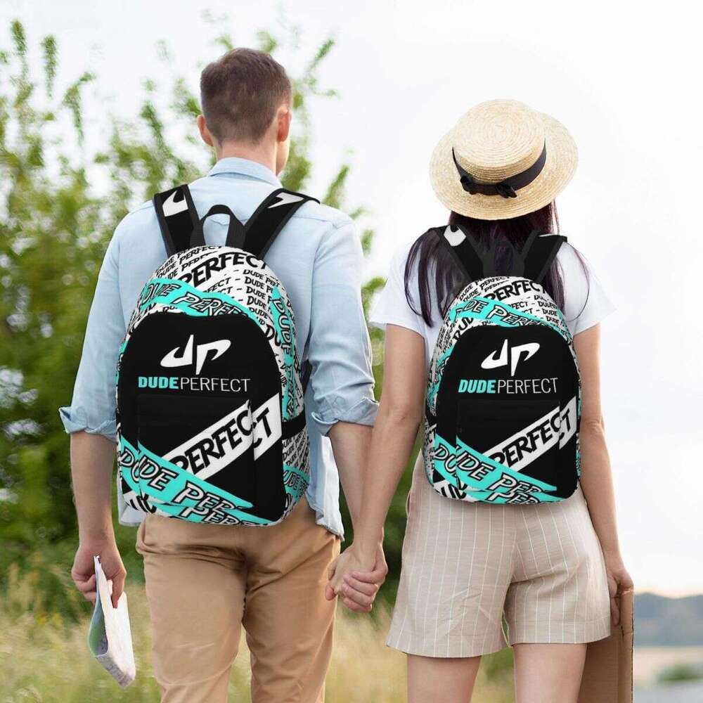 Dud Perfect Sports Backpack for Teens Student School Bookbag Canvas Daypack Elementary High College Gift