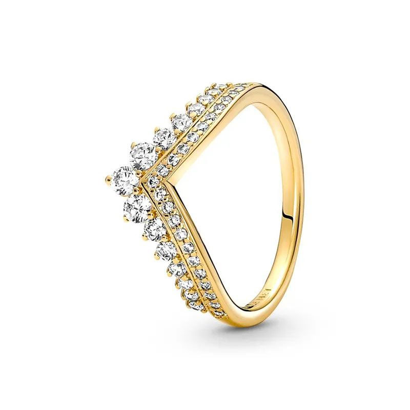 Popular Sterling Sier Golden Fashion Classic Ring Is Suitable for Ladies Designer Jewelry Accessories Free Wholesale Delivery