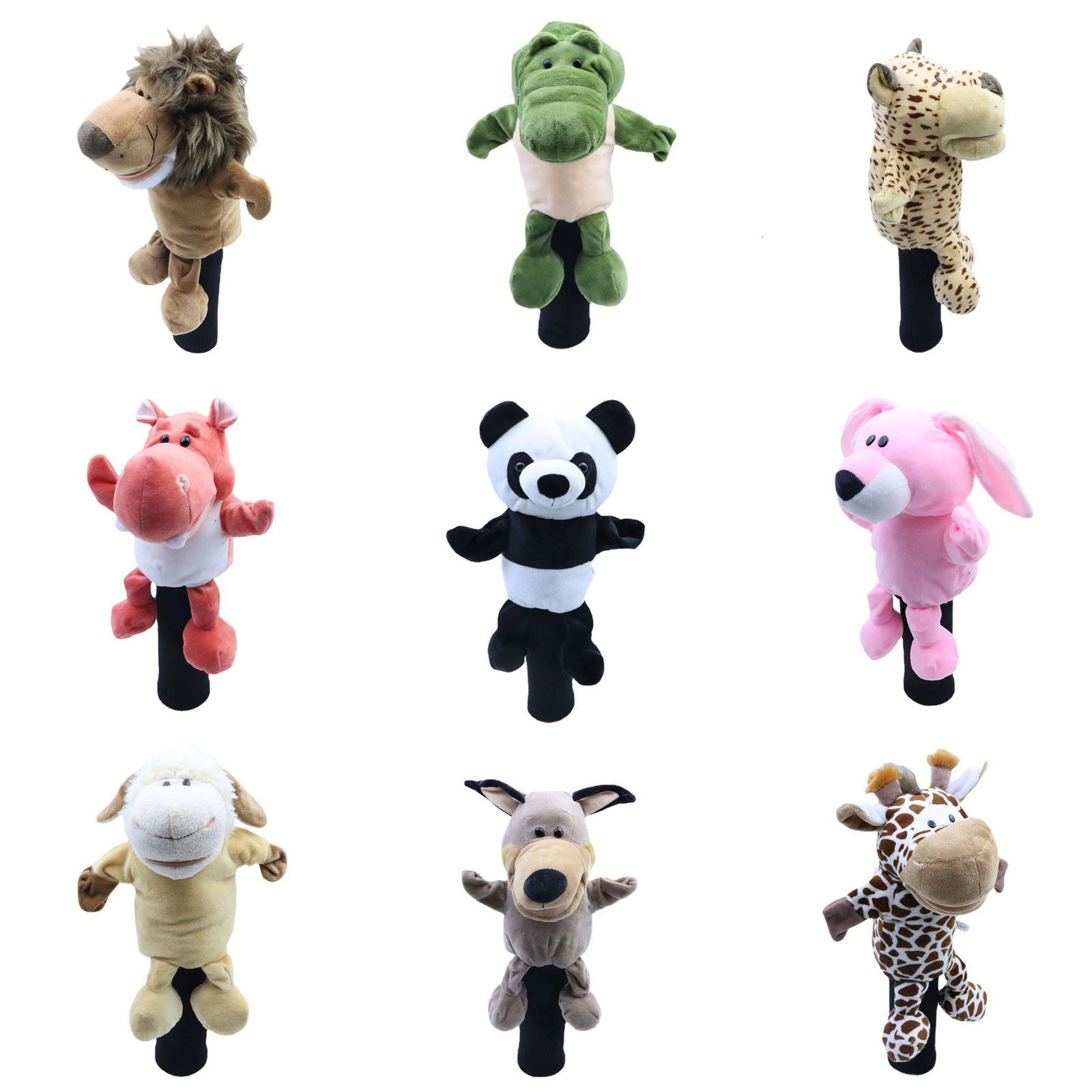 All kinds of Plush Animal Golf Head Covers Driver 460cc #1 Headcovers Golf Head Protector Mascot Novelty Cute Gitfs 240409