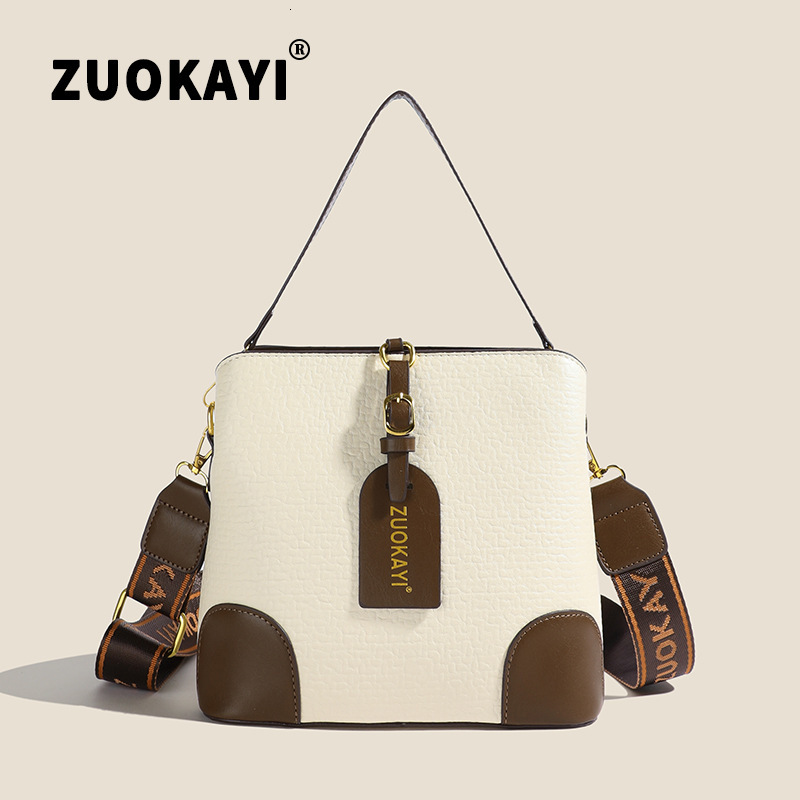 New leisure Women s Fashion Multi functional Shoulder Slant Light Luxury Bucket Fashion trend Bag Designer Bag