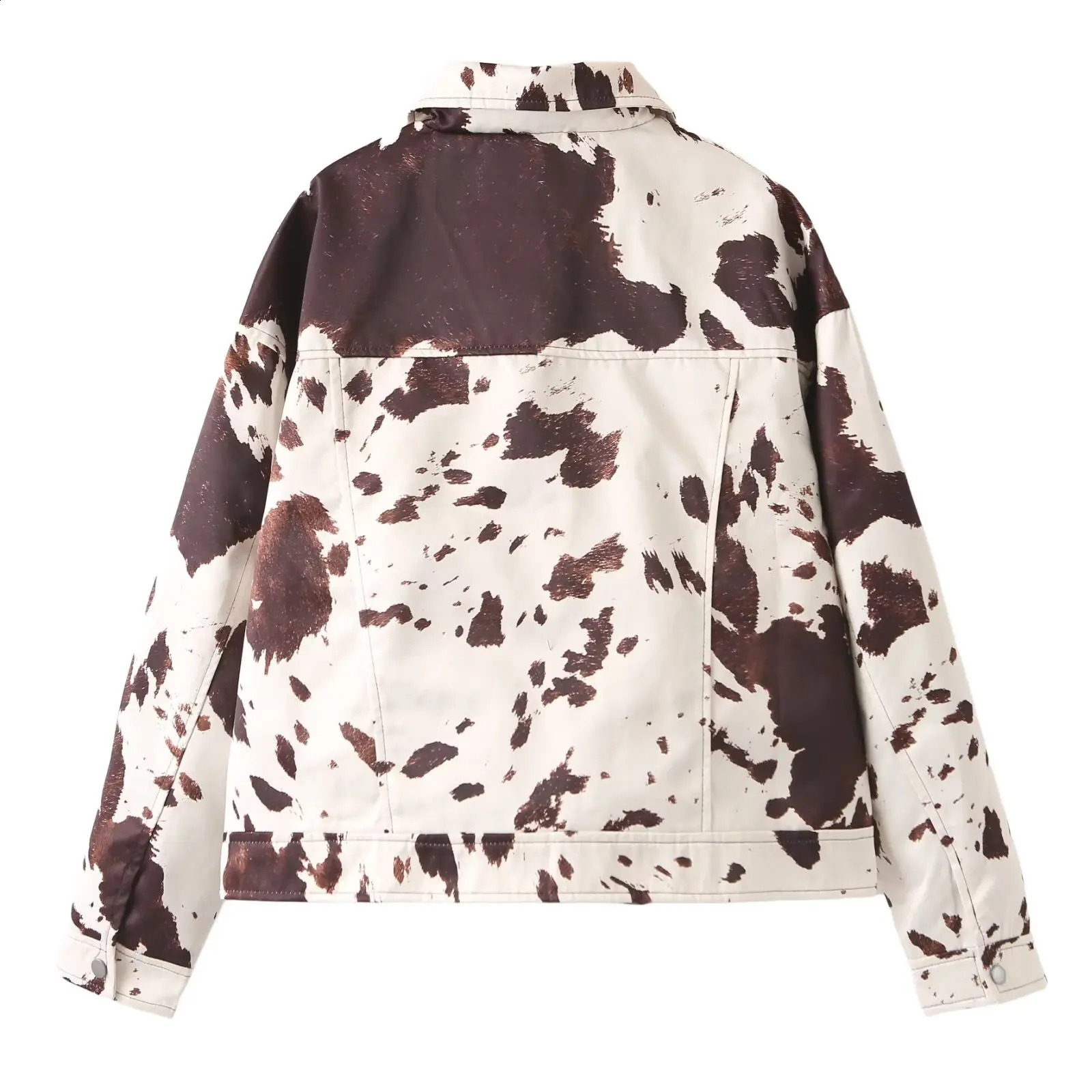 Autumn and winter American style trend singlebreasted personalized lapel casual jacket for women 241121