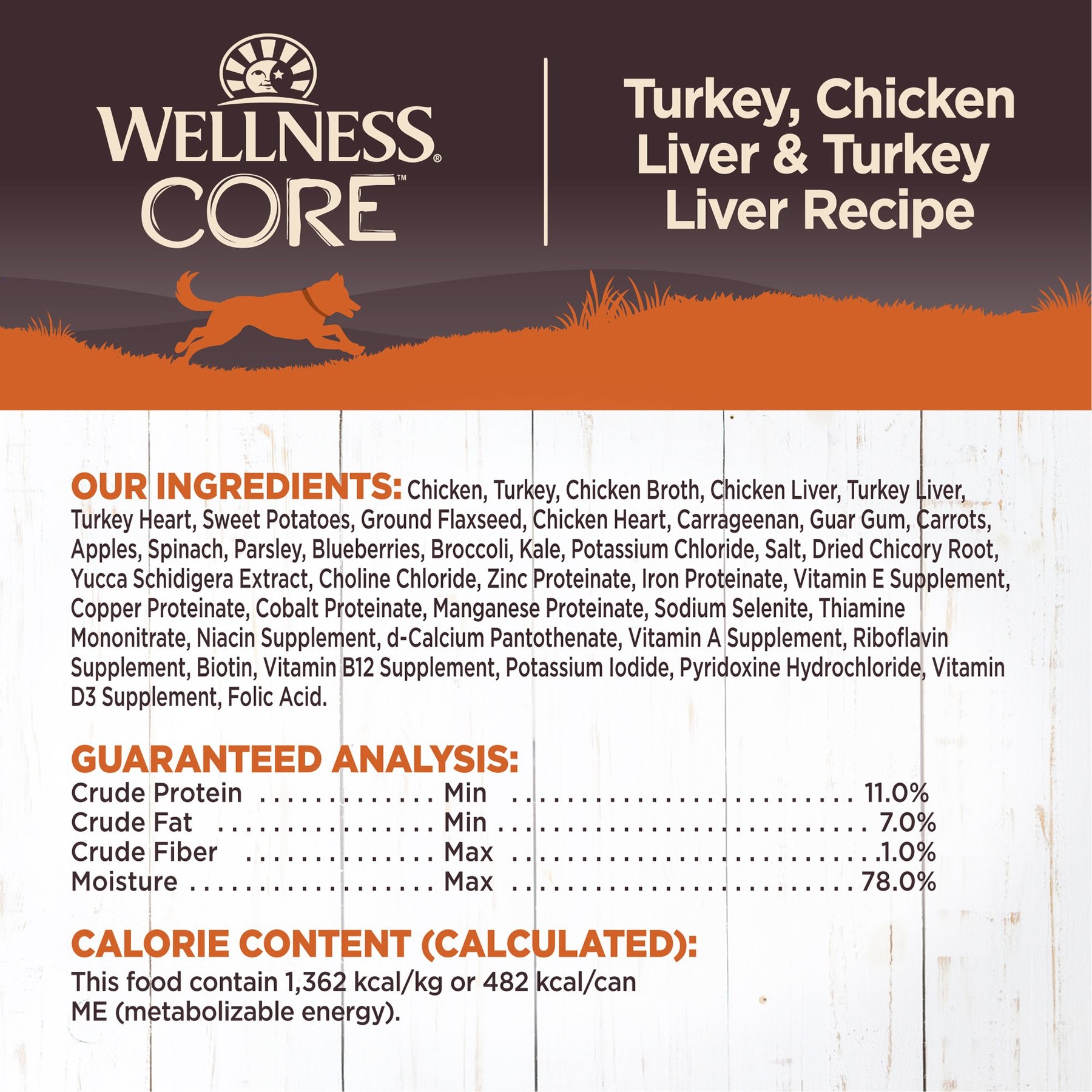 Wellness CORE Grain-Free Turkey, Chicken Liver & Turkey Liver Formula Canned Dog Food