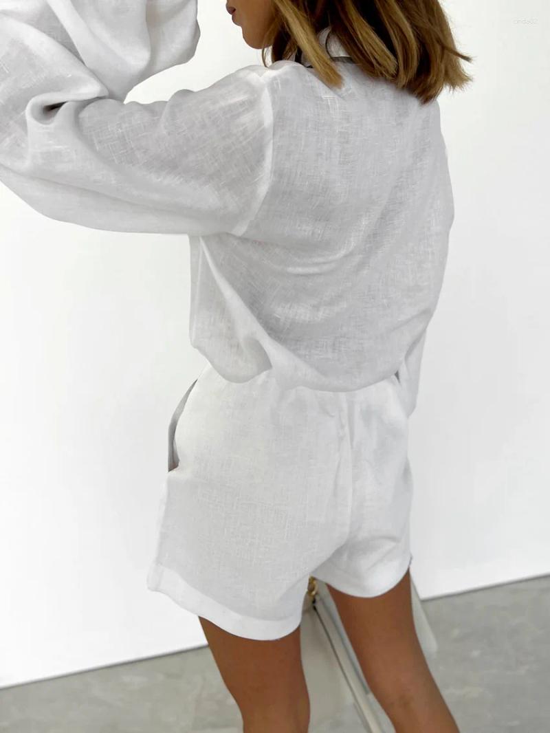 Elegant Women's 2-Piece Tracuits En Summer Short | Casual Blouse And Shorts Sets