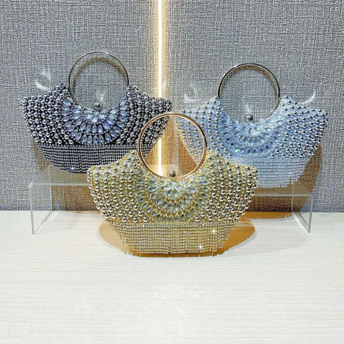 socialite banquet bag ladies banquet bag full of diamonds diamond studded one shoulder crossbody ktv princess bag handbag 241122