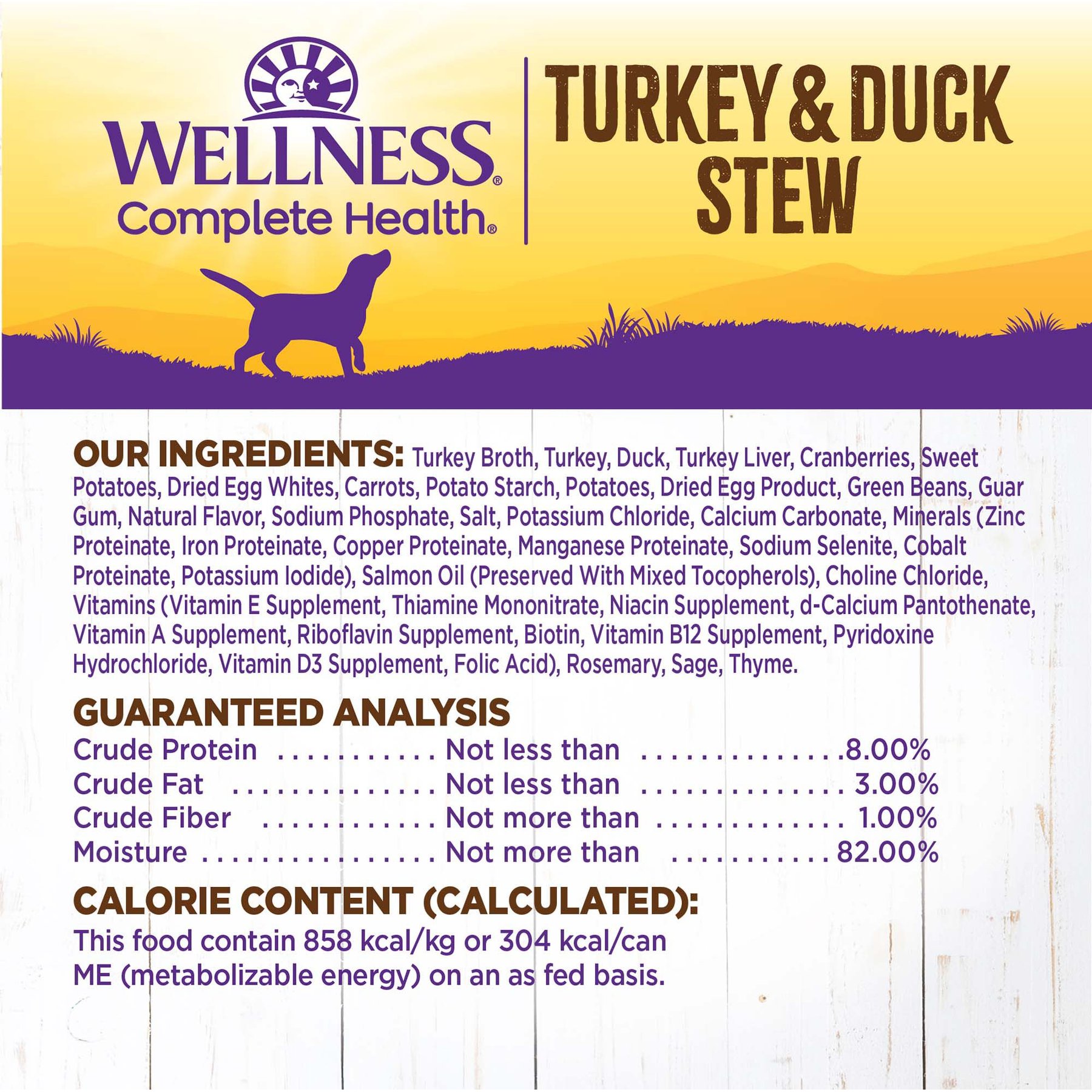 Wellness Turkey & Duck Stew with Sweet Potatoes & Cranberries Canned Dog Food