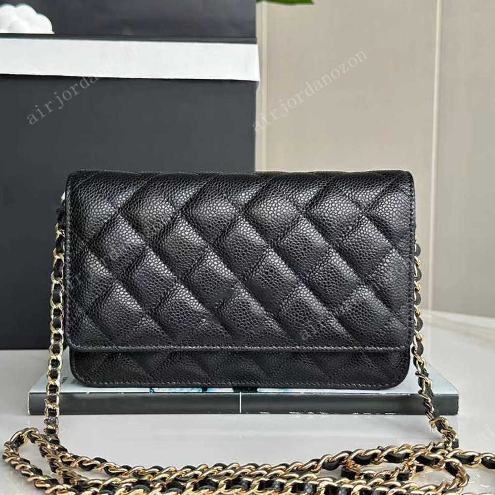 Cosmetic Cases Top Quality Fashion Bag Women Designer bag CLASSIC Wallet On Chain caviar Woc bags Grained Shiny Calfskin Crossbody Bags Shoulder Purse