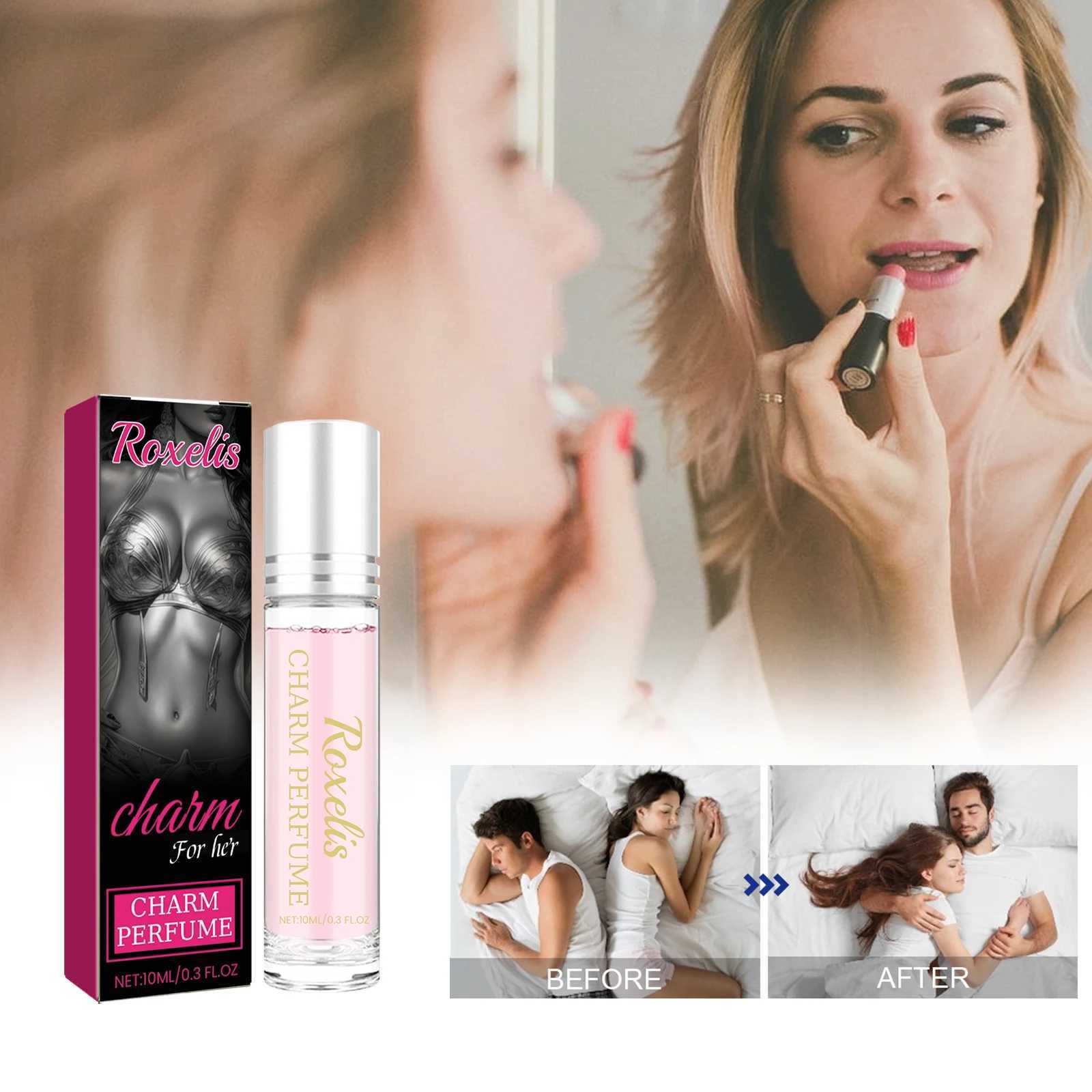 Roxelis pheromone ball bearing perfume womens portable perfume wrist neck leg couple body perfume W241122