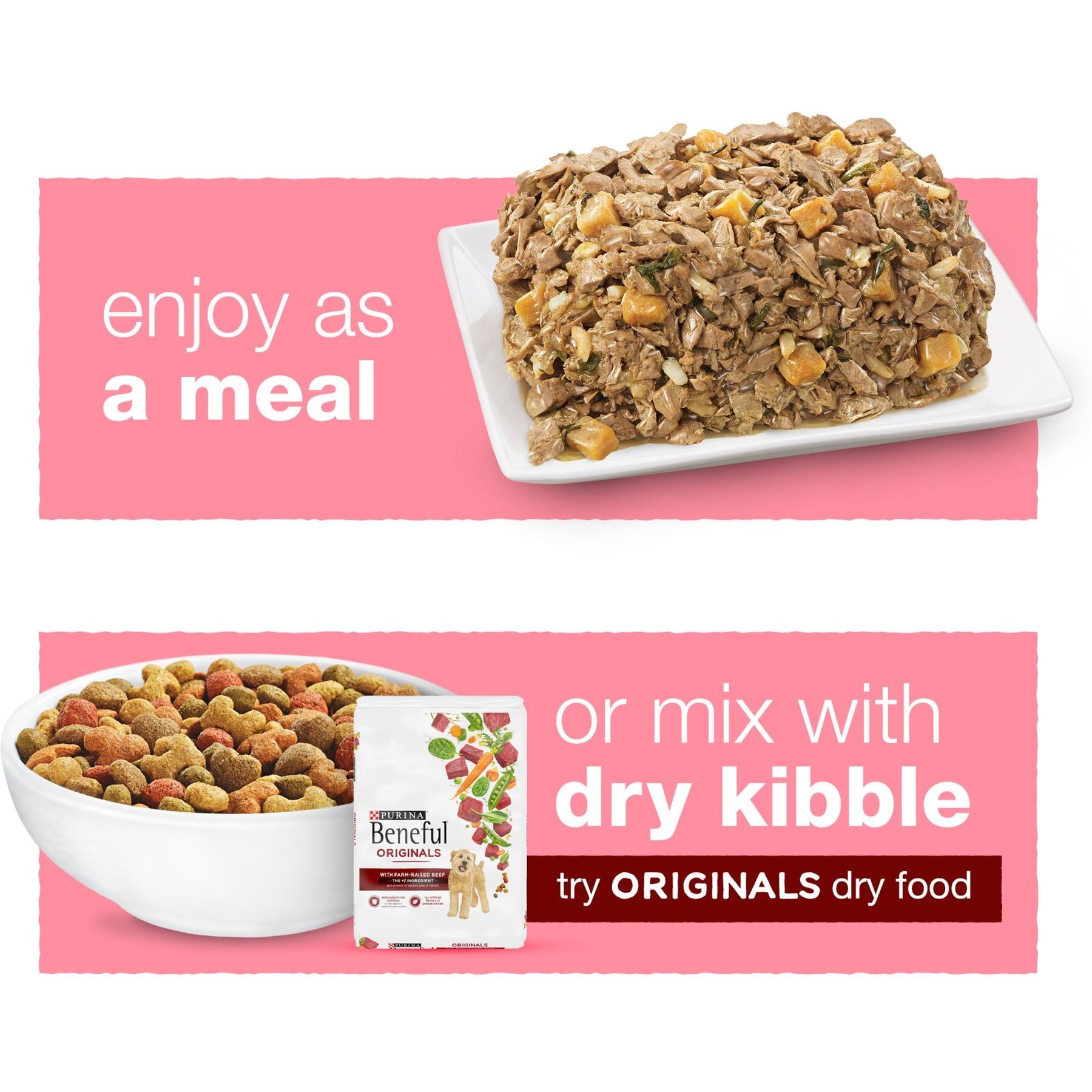 Purina Beneful Chopped Blends with Salmon, Sweet Potatoes, Brown Rice & Spinach Wet Dog Food