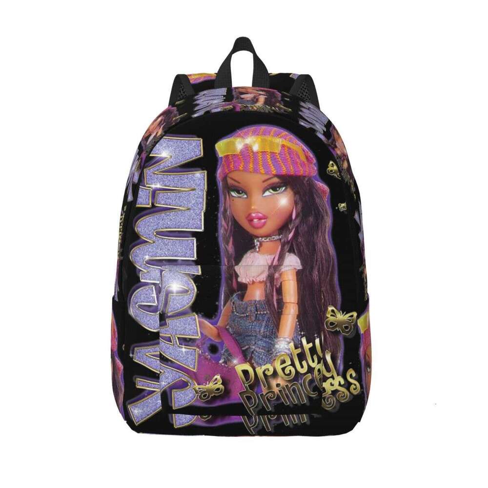 Bratz Yasmin Pretty Princess Sparkle Photoreal Backpack for Men Women Cool Student Business Daypack College Shoulder Bag Gift