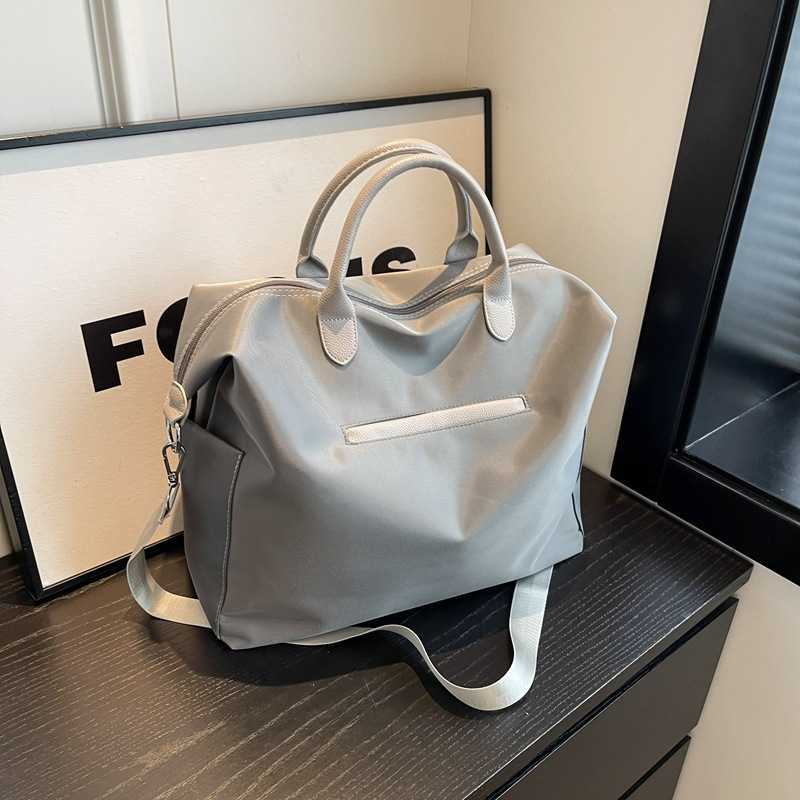 large capacity travel bag storage bag fitness bag short distance portable handheld single shoulder commuting bag mens and womens business travel lugga