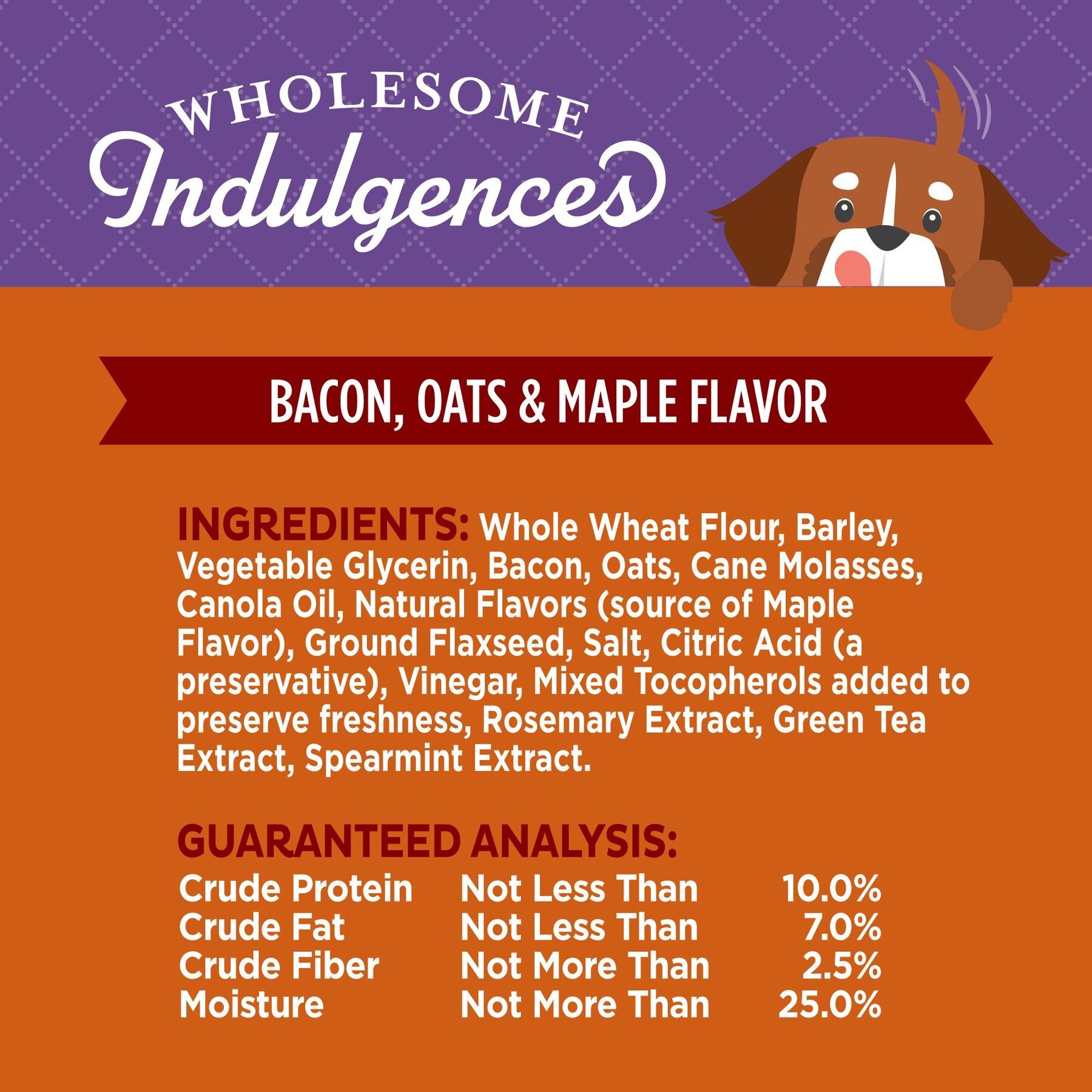 Old Mother Hubbard by Wellness Wholesome Indulgences Maple Bacon Natural Dog Treats, 10-oz bag