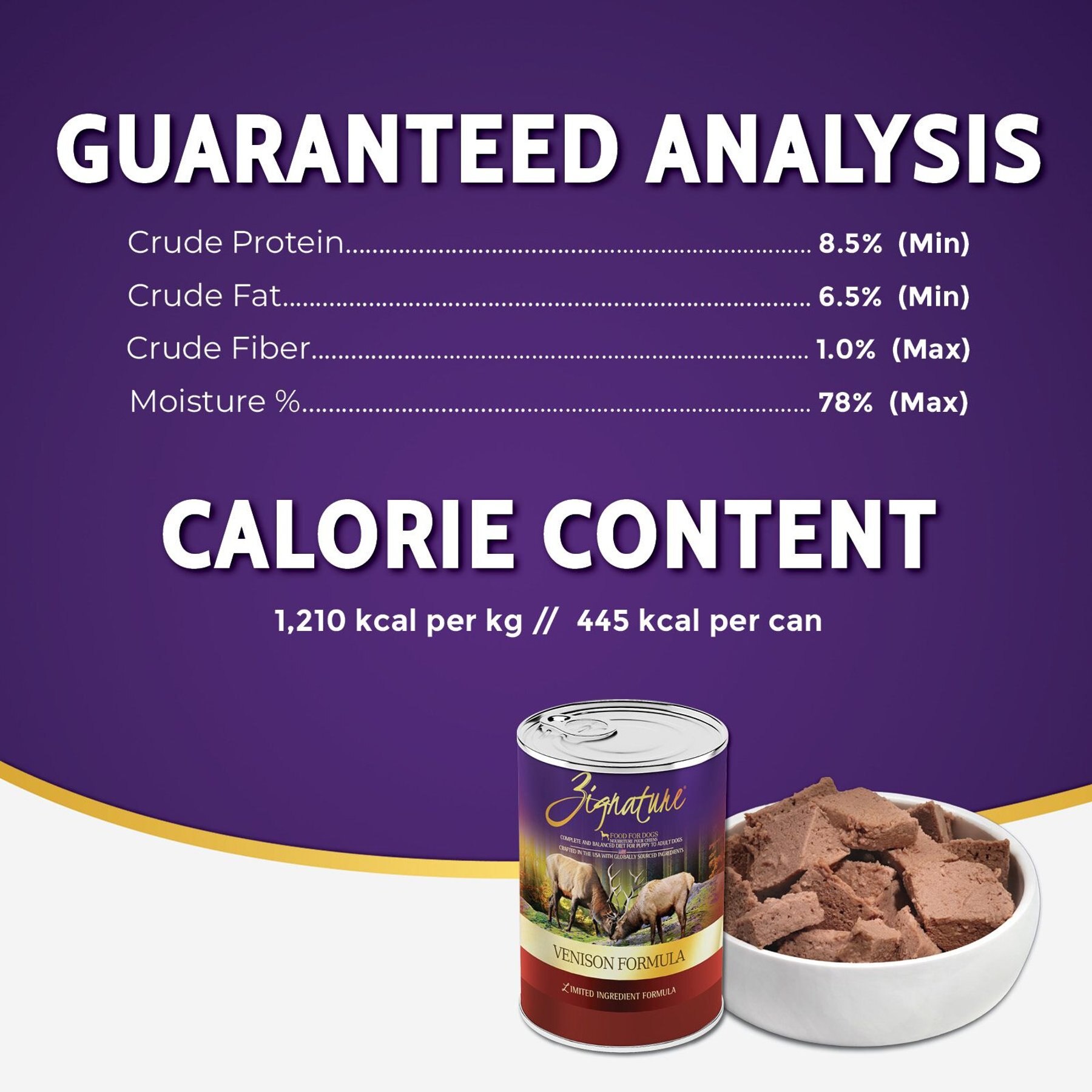 Zignature Venison Limited Ingredient Formula Canned Dog Food