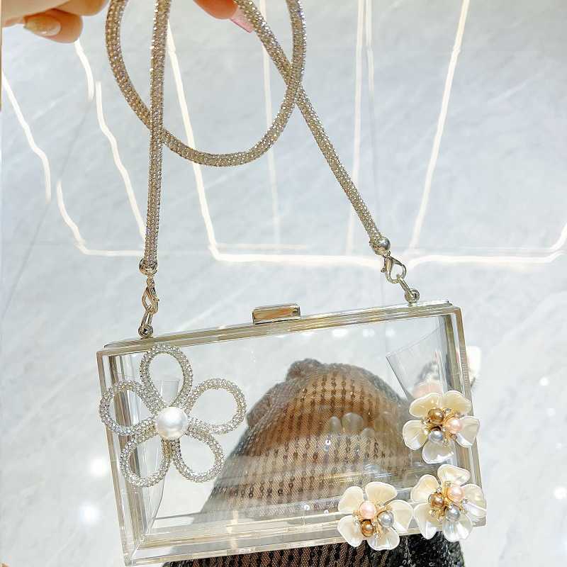 new diamond studded handbag urban minimalist wedding banquet handbag single shoulder crossbody dinner bag