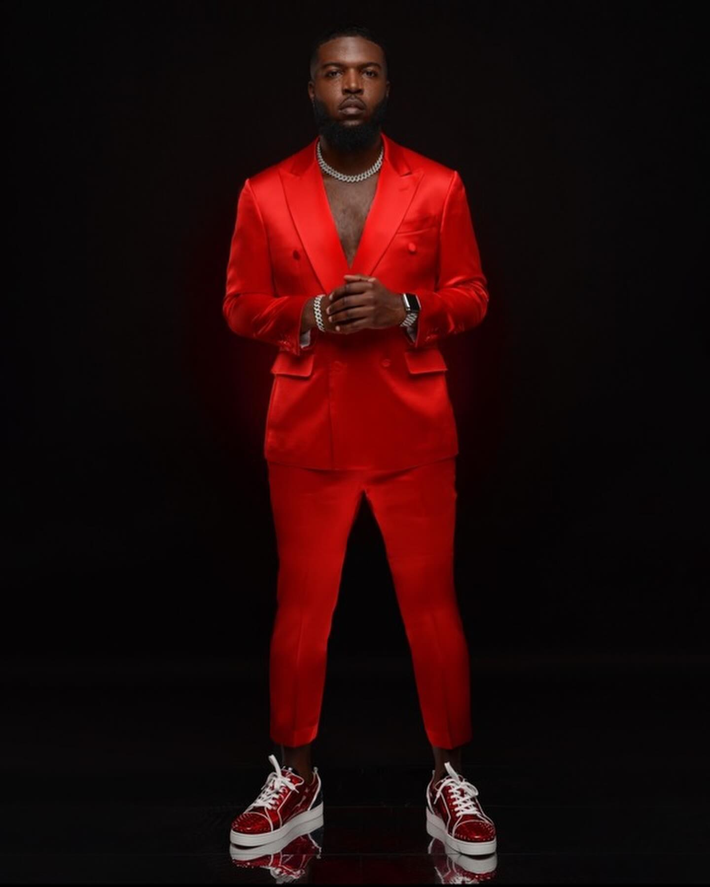 Red Cool Orange Mens Suit Peaked Lapel Wedding Tuxedos Two Pieces Groom Wear Double Breasted Formal Prom Evening Blazers With Jackets And Pants