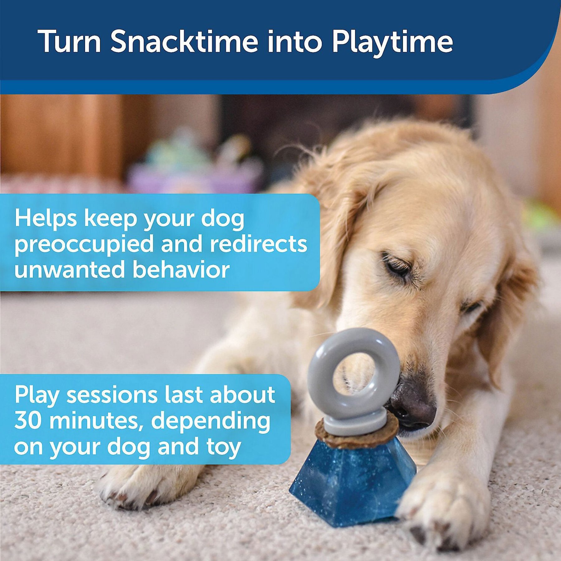 PetSafe Busy Buddy Natural Rawhide Rings Dog Treats, Size B