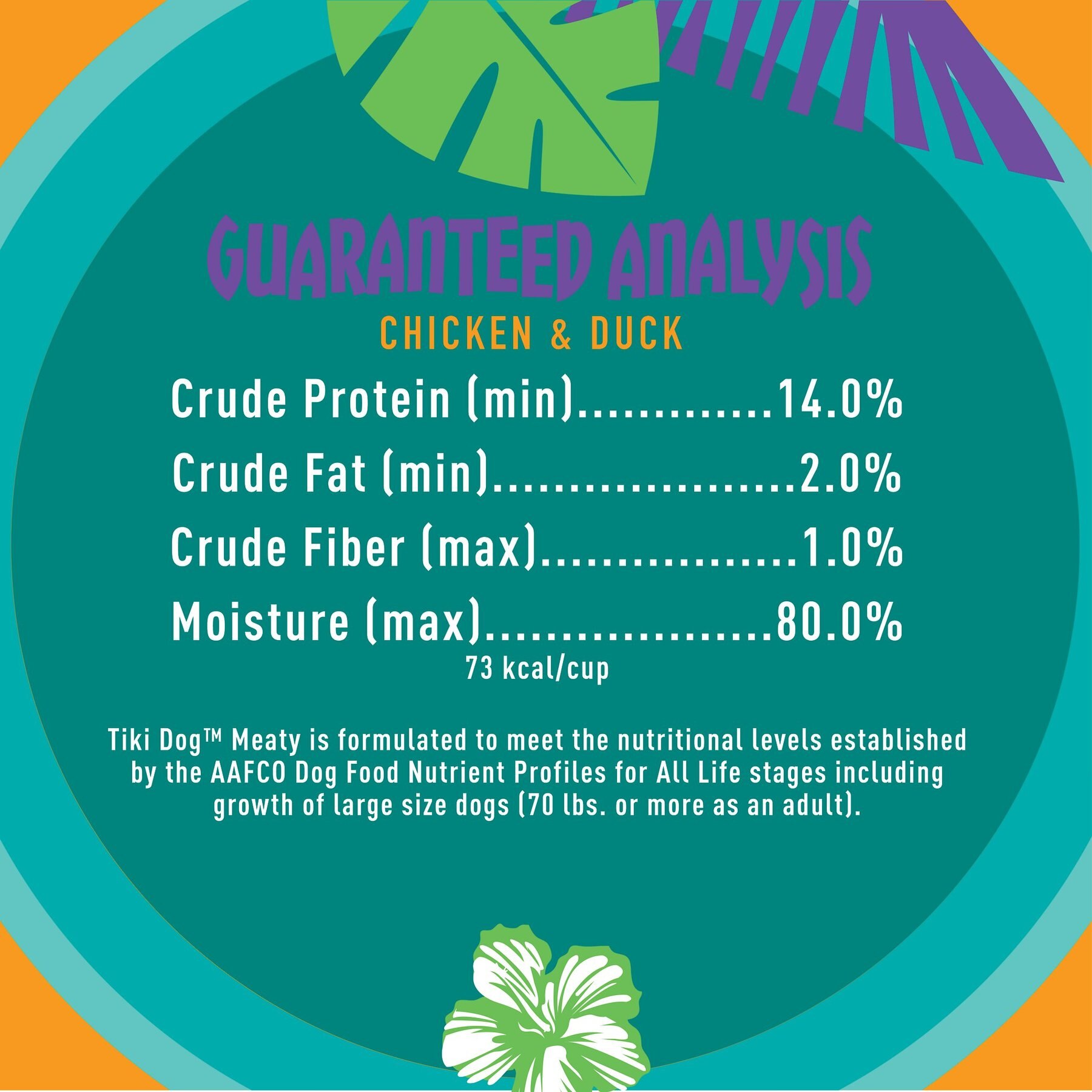 Tiki Dog Meaty High Protein Diet Chicken with Duck Recipe in Broth Grain-Free Wet Dog Food, 3-oz cup, case of 4
