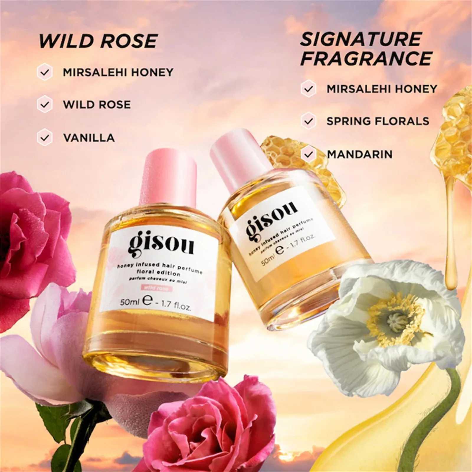 Honey Infused Hair Perfume Pocket Size Travel friendly with sweet notes of honey mixed into spring flowers 1.7 Fl Oz/50ml W241122