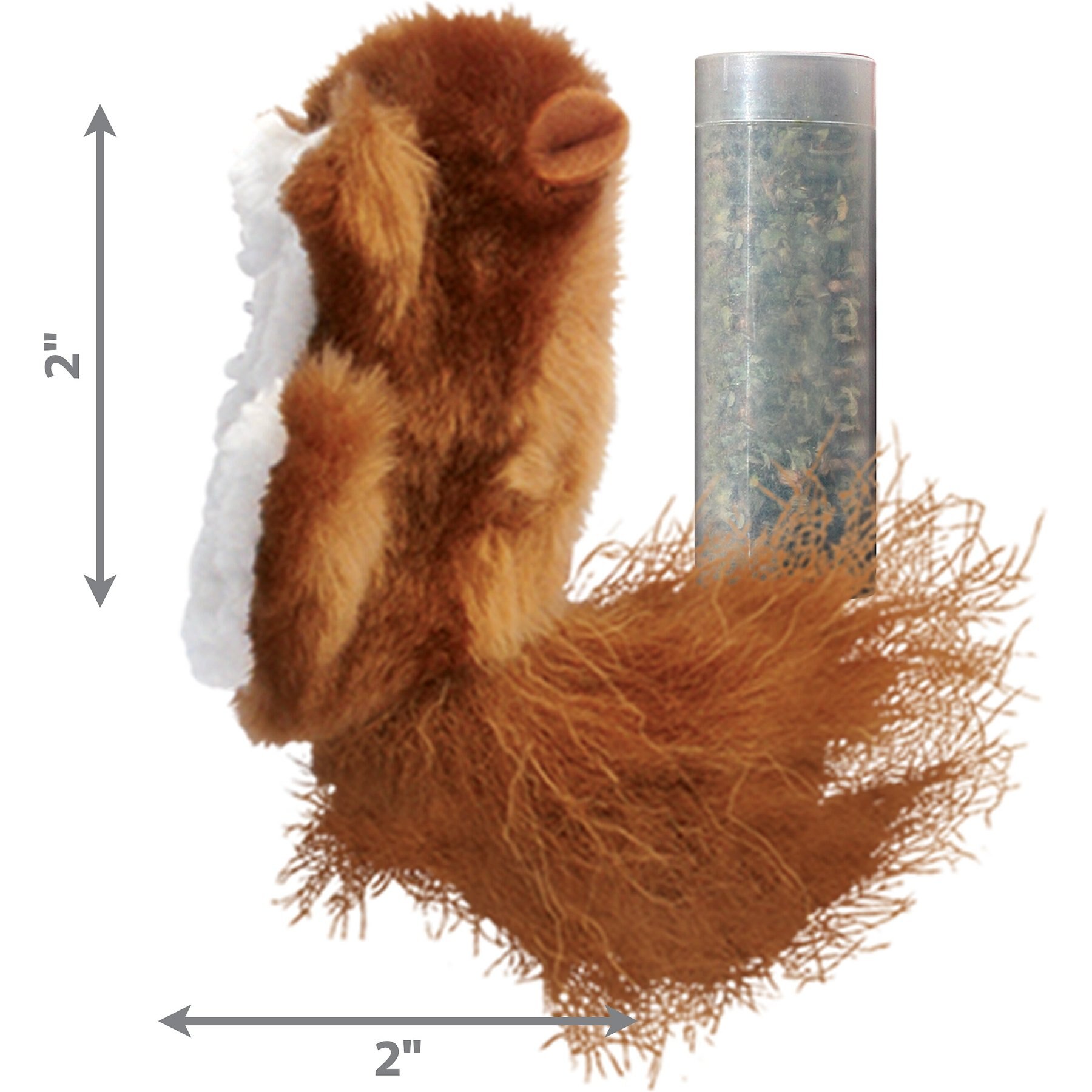 KONG Refillable Squirrel Catnip Cat Toy