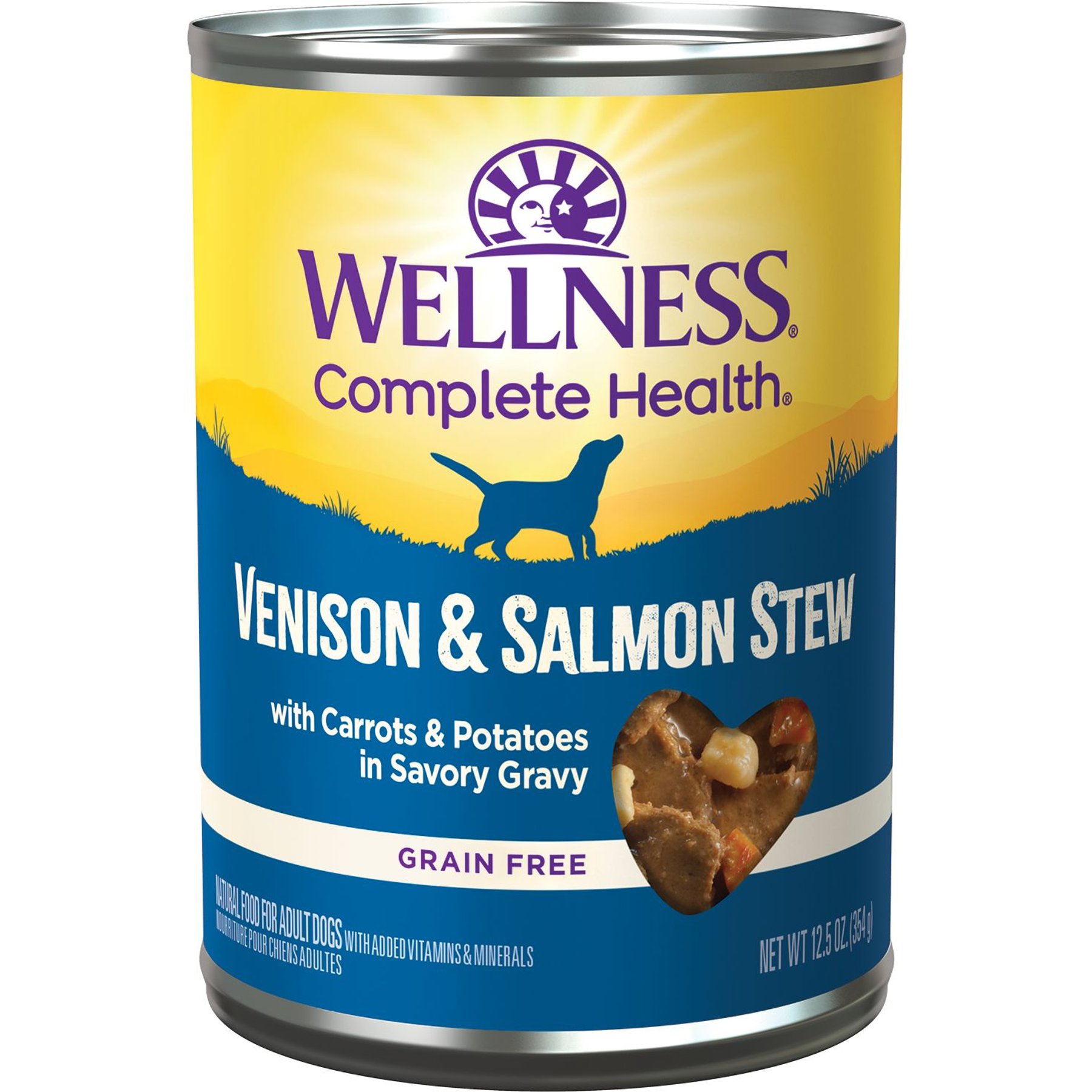 Wellness Venison & Salmon Stew with Potatoes & Carrots Canned Dog Food