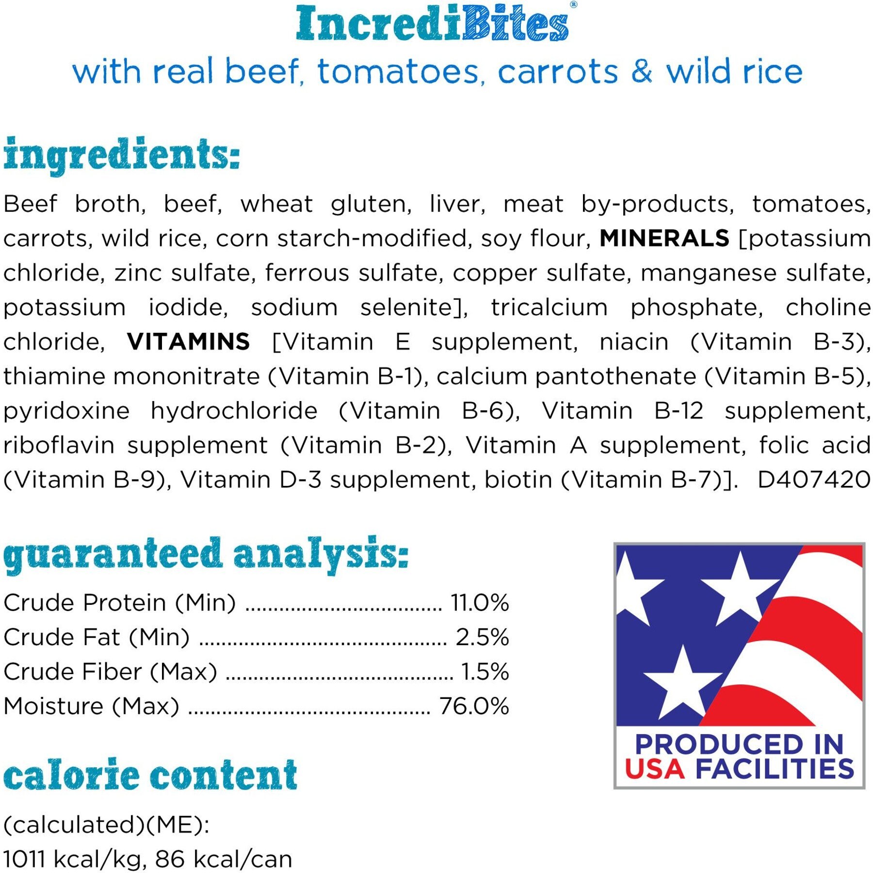 Purina Beneful IncrediBites with Real Beef, Carrots, Wild Rice & Gravy Small Breed Wet Dog Food