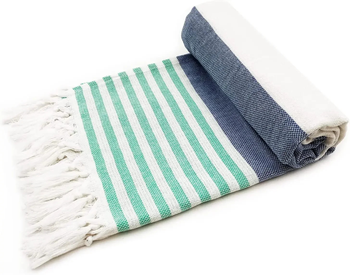 Turkish Beach Towels 39 x 71 Inch Oversized Towel Quick Dry Sand Free Bath for Pool Gym and Bathroom 240422