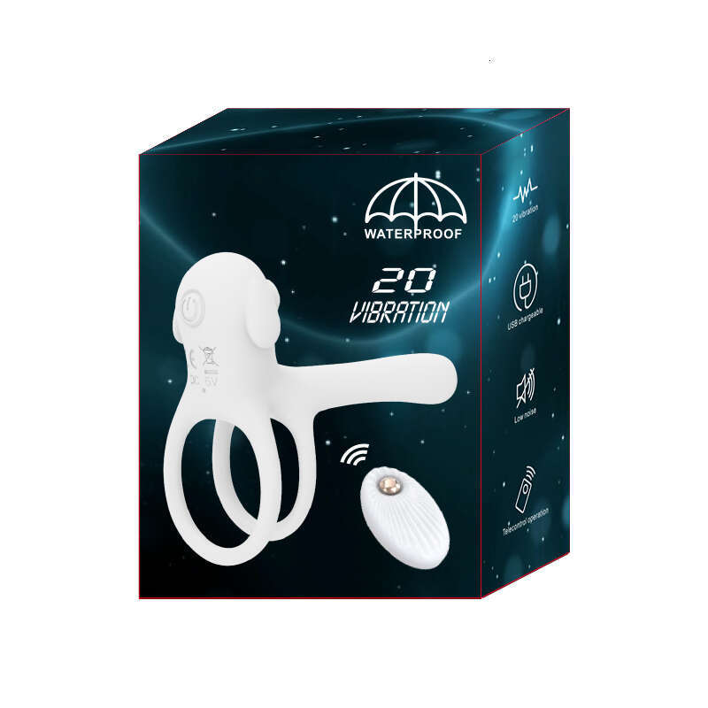 Remote control 20 modes vibrating cock ring men's sex toy USB charging