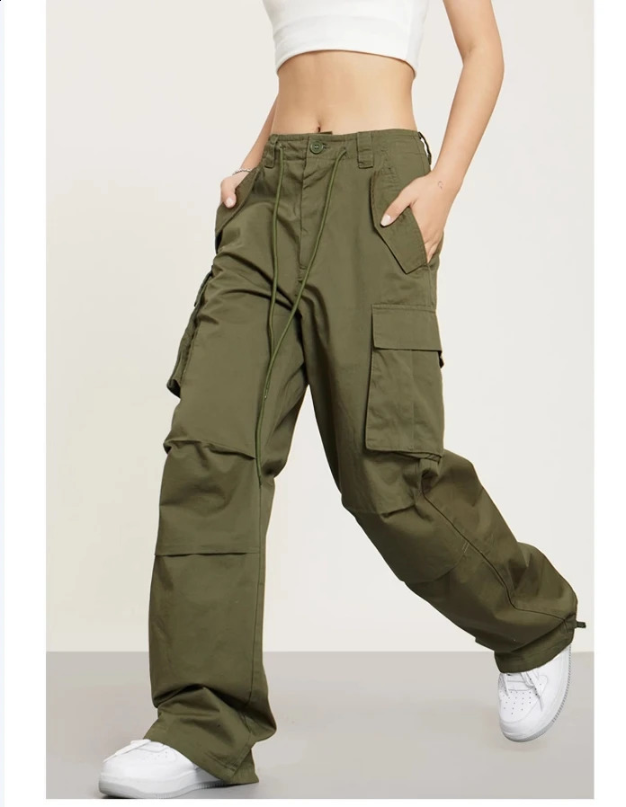 Plus size Retro workwear jeans womens straight leg springsummer casual pants ok loose elongated and wide Z260314