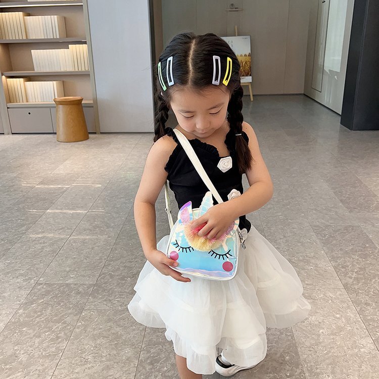 trend New Laser Unicorn Princess Women s Crossbody Cute Small Backpack Fashion leisure Multi functional Shoulder Bag Designer Bag