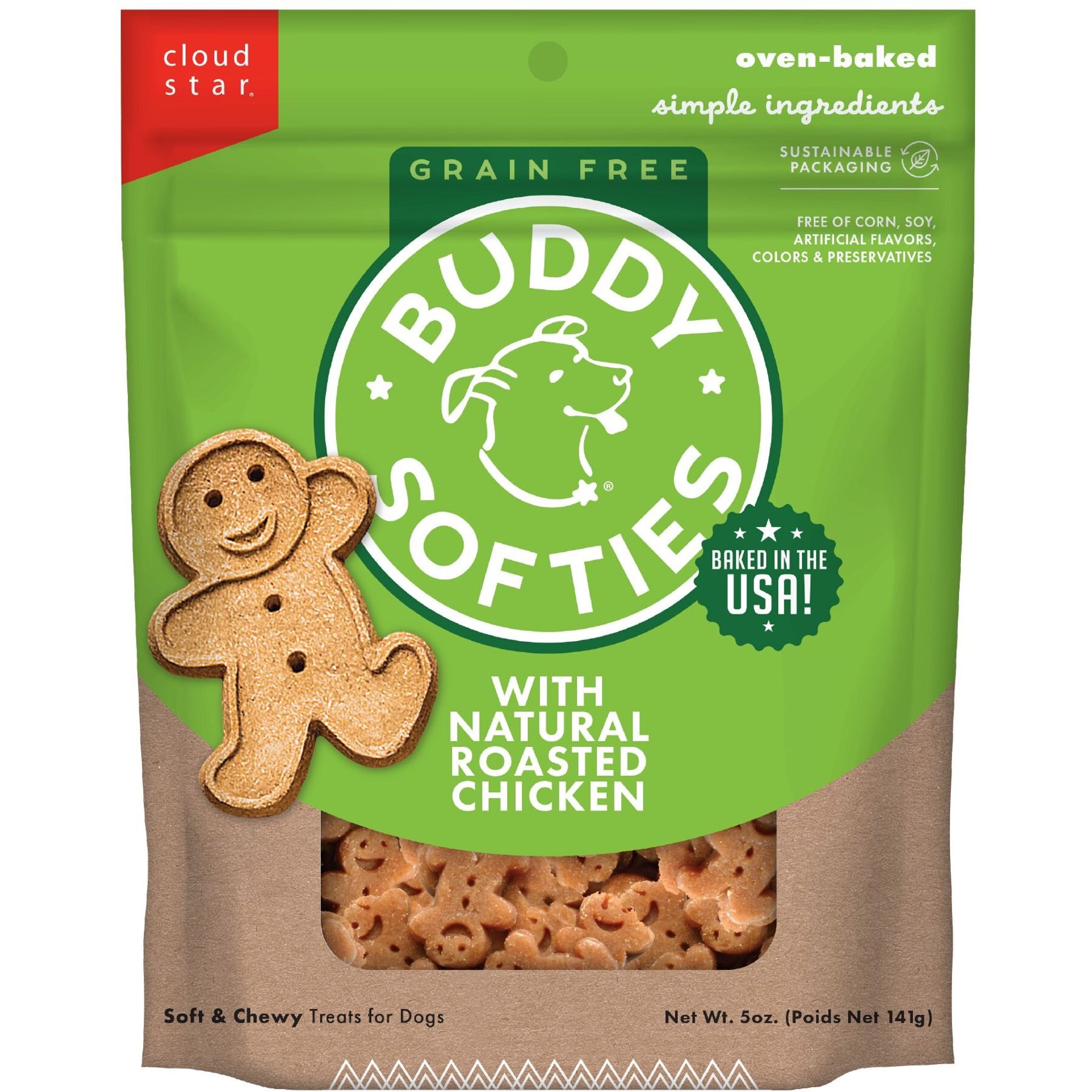 Buddy Biscuits Grain-Free Soft & Chewy with Roasted Chicken Dog Treats
