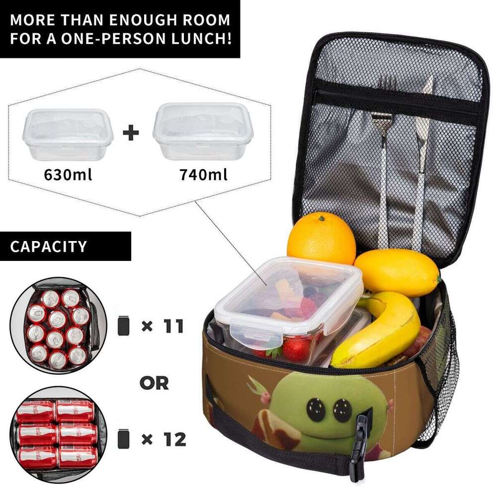 Nanalan Mona And Russer Insulated Bags Thermal Meal Container Leakproof Tote Lunch Box Food Bag Beach Outdoor