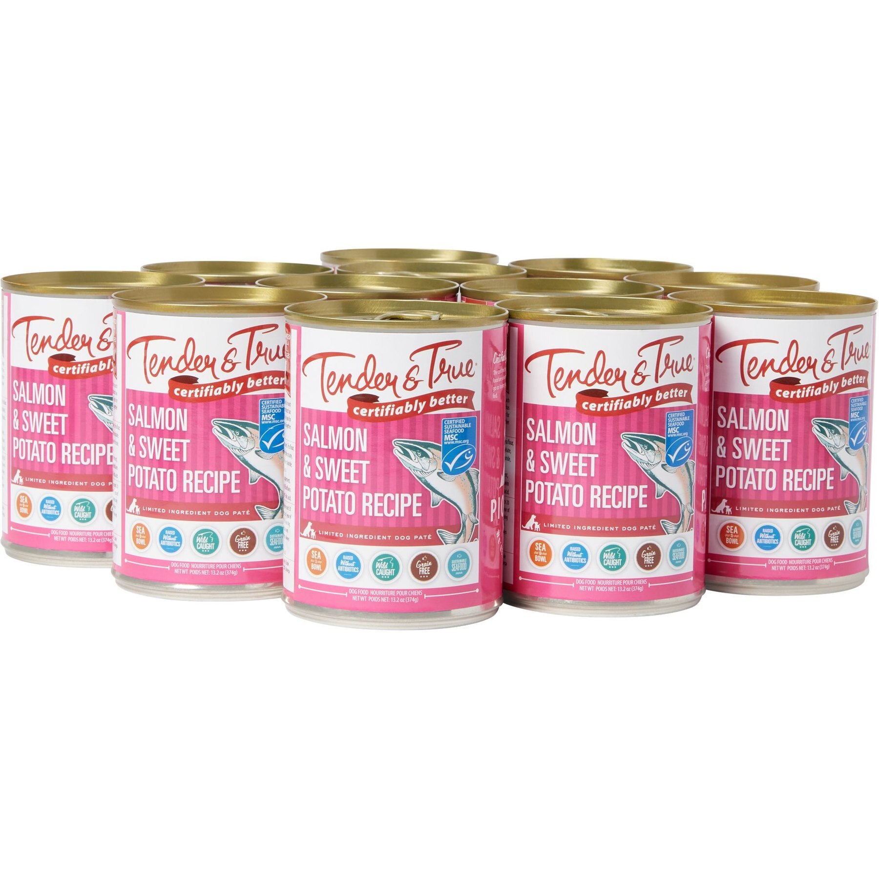 Tender & True Limited Ingredient Salmon & Sweet Potato Recipe Grain-Free Wet Dog Food