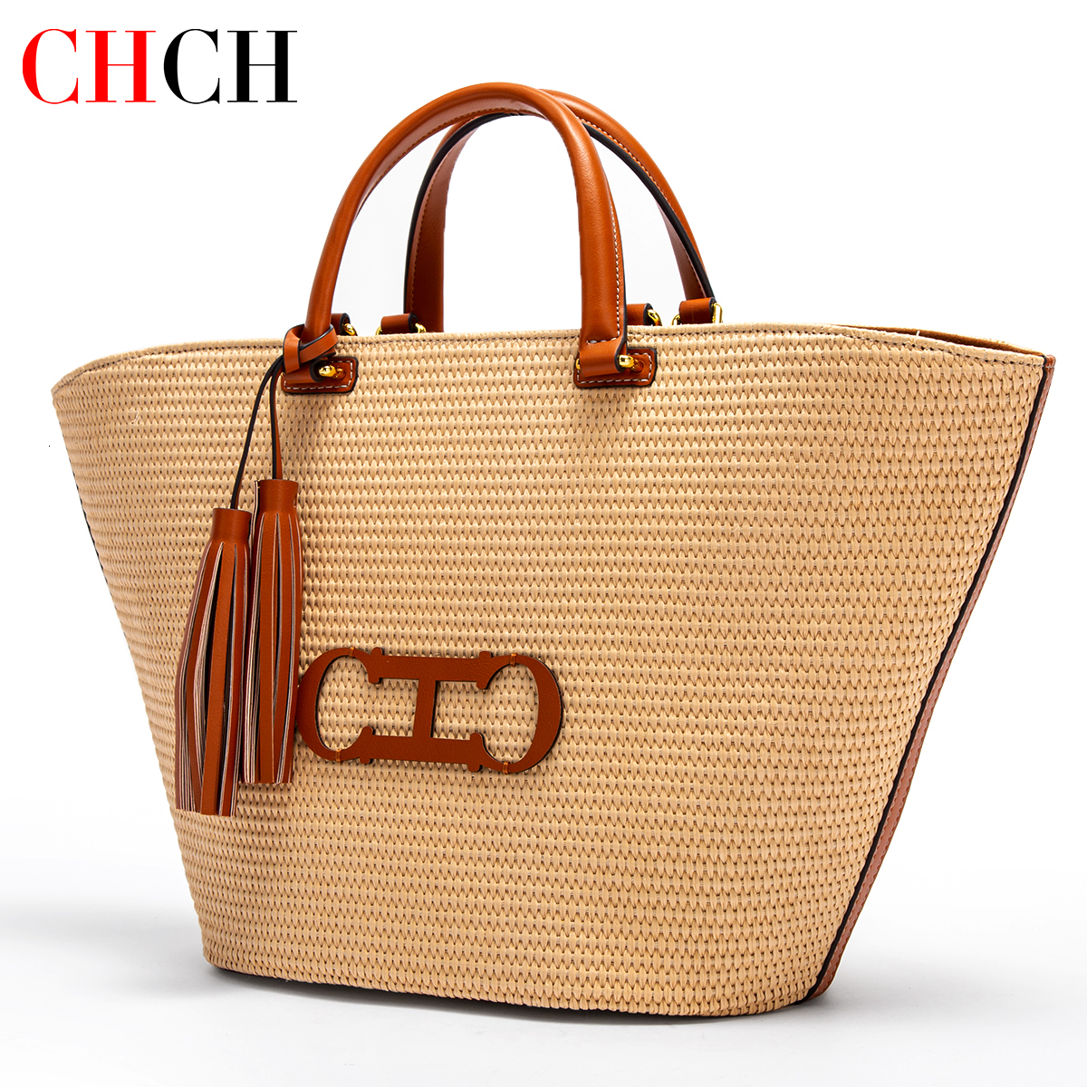 CHCH Women's Tote 2024 New Vacation Beach Handheld Shopping Bag