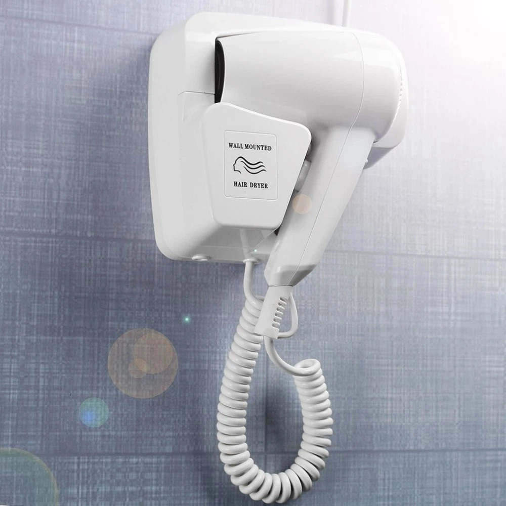 1300W wall mounted used for el negative ion hair dryer strong wind bathroom toilet home hair dryer household 241206