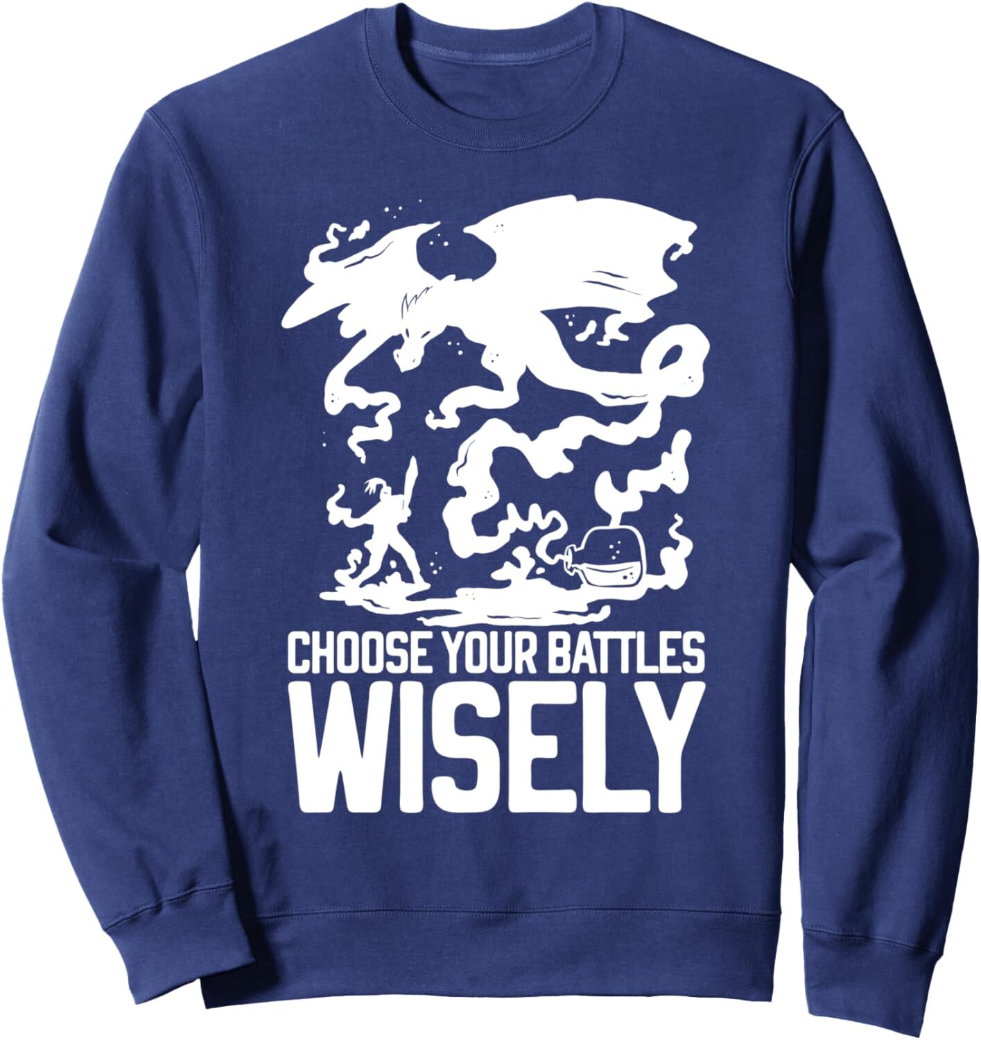 Long Sleeve Shirts for Men sweatshirt Choose Your Battles RPG Gaming D20 Games Funny Streetwear Casual tops clothes Handsome and fashionable