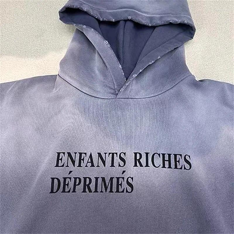 Trendy Oversized Men's Hoodie Featuring Unique Letter Print - Cozy and Stylish for Everyday Wear