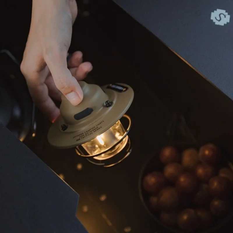 Shine Trip Outdoor Retro Smalldroplight Campsite Lamp Atmosphere Lamp USB Charging Tent Light LED Camping Hangling Lamp M251115